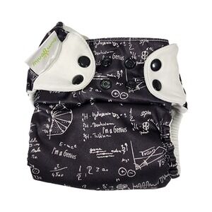 BumGenius Albert Science Math Physics Pocket Cloth Diaper with Insert Snap Rise